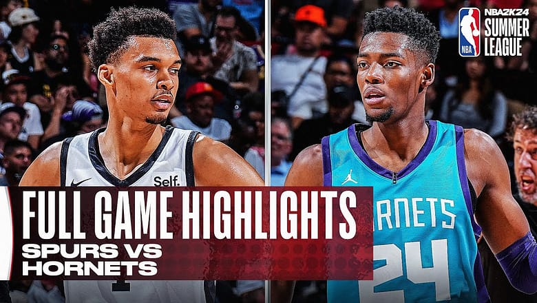 SPURS vs HORNETS | NBA SUMMER LEAGUE | FULL GAME HIGHLIGHTS