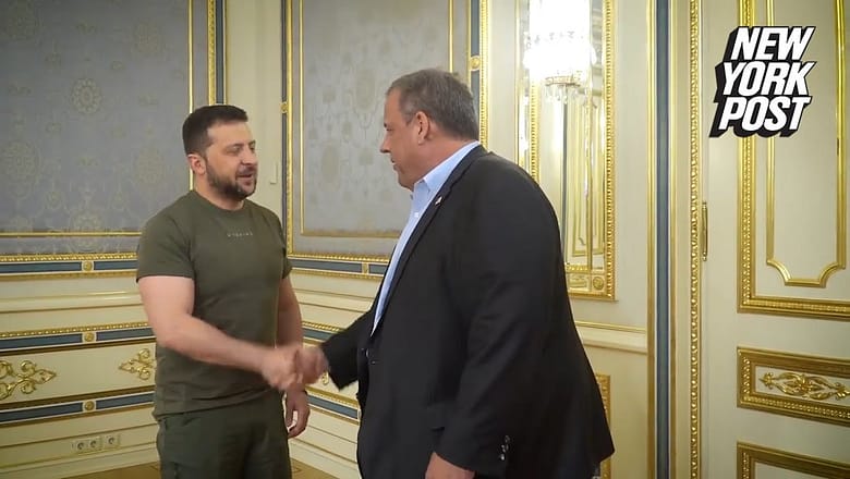 Chris Christie Meets With Zelensky During Surprise Trip to Ukraine