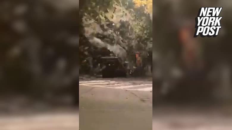 Distressing video captures residents fleeing raging river that burst through Italian town