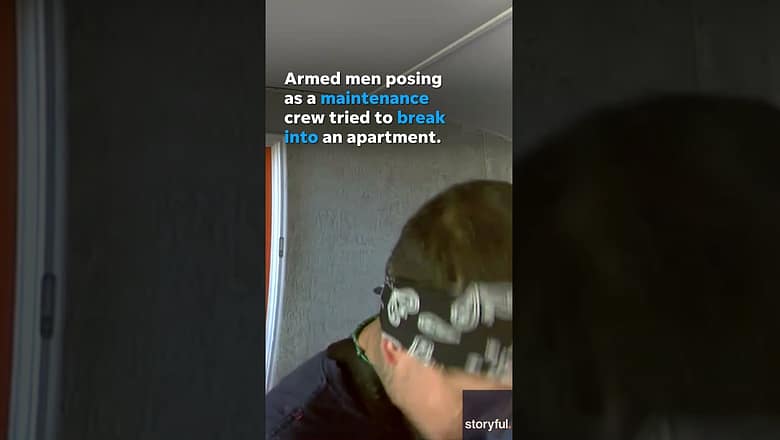 Fake maintenance men attempt robbery, ends with bang #Shorts