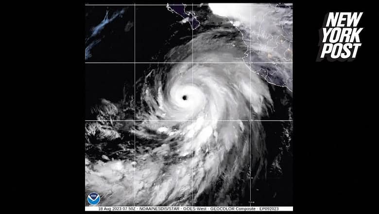 Hurricane Hilary grows off Mexico and could reach California as a very rare tropical storm