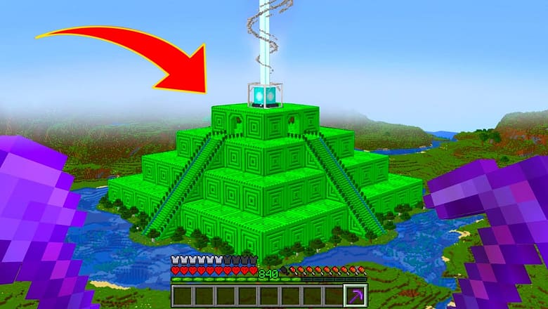 I Built The Most Over The Top Beacon In Minecraft Hardcore