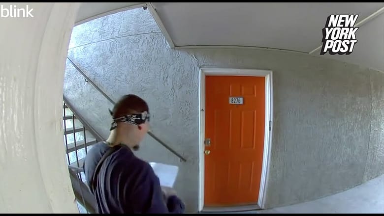 Man shoots through door at would-be burglars posing as maintenance workers: video