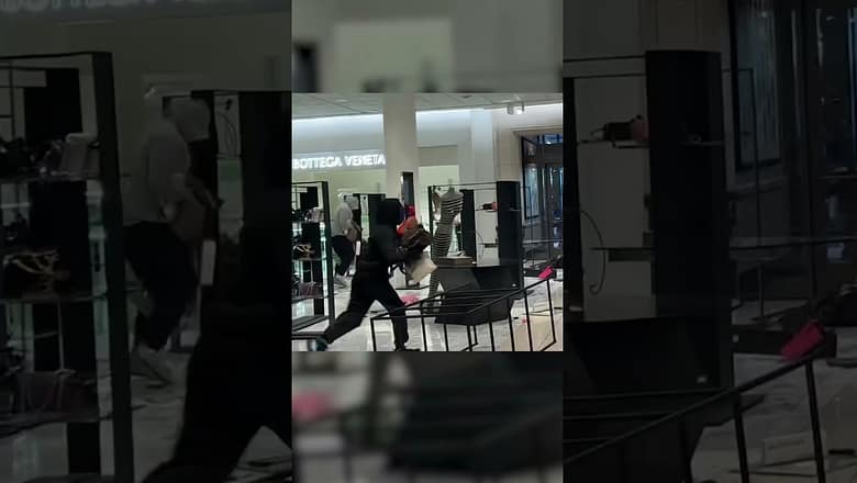‘Mob’ seen on camera stealing up to $100k from Nordstrom #Shorts