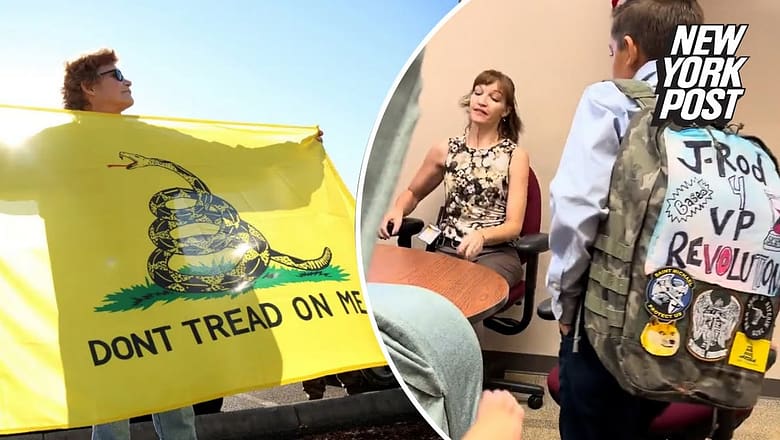 Mom of student removed from class for Gadsden flag patch says school violated 1st Amendment rights
