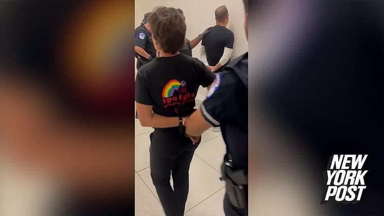 Activists arrested after occupying Speaker McCarthy’s office over AIDS program reauthorization