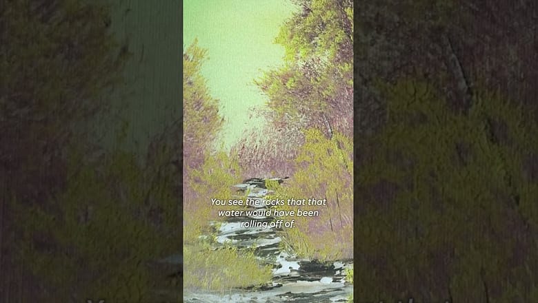 Buy Bob Ross’ first TV painting for $9.85 million #Shorts