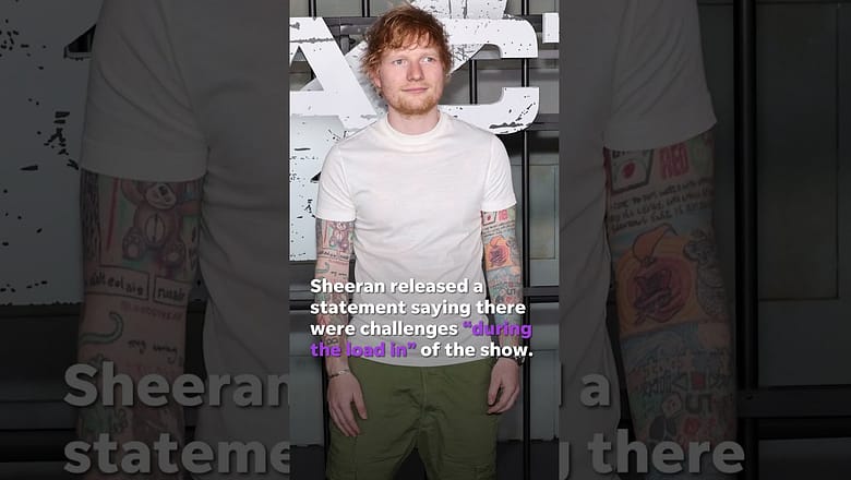 Ed Sheeran’s Las Vegas show cancelled after concert set up issues #Shorts