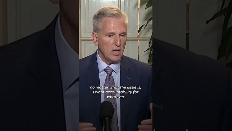 House Speaker Kevin McCarthy weary on more Ukraine funding #Shorts