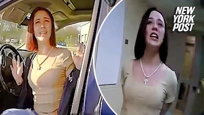 Moment ‘drunk’ stripper tries seducing cop, dares him to tase her because it’s ‘kinky’