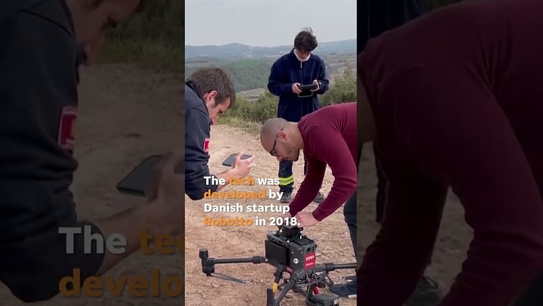 New drone technology to be used to detect, fight wildfires #Shorts