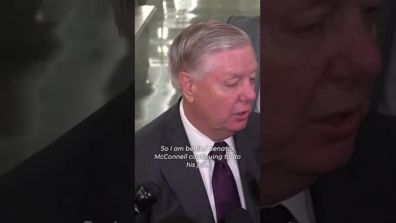 Republican senators react to Mitch McConnell finishing his term #Shorts