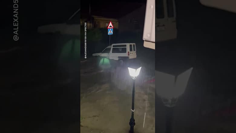 Spain hit with torrential rains, flash flooding; at least two dead #Shorts
