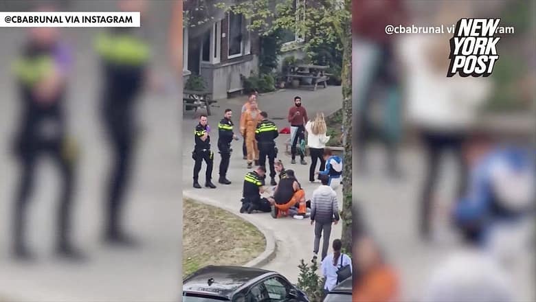 Video captures aftermath of deadly Rotterdam shooting