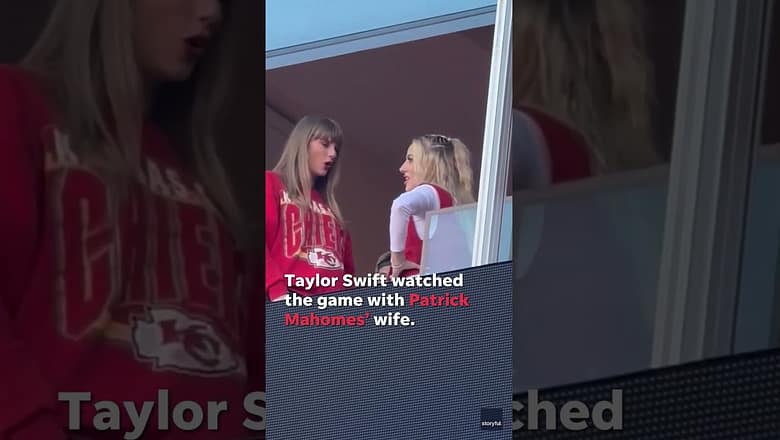 Andy Reid and Brittany Mahomes appear to approve of Taylor Swift #Shorts