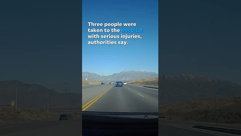 Driver swerves into oncoming traffic, collides head-on into car #Shorts