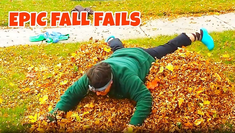 Fall Frolics & Flubs! | Hilarious Autumn Outdoor Fails! ??️