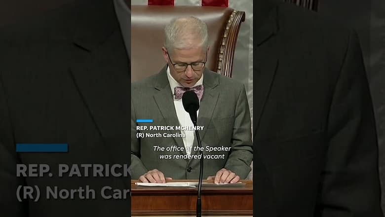 Kevin McCarthy out as speaker following Gaetz motion to vacate vote #Shorts
