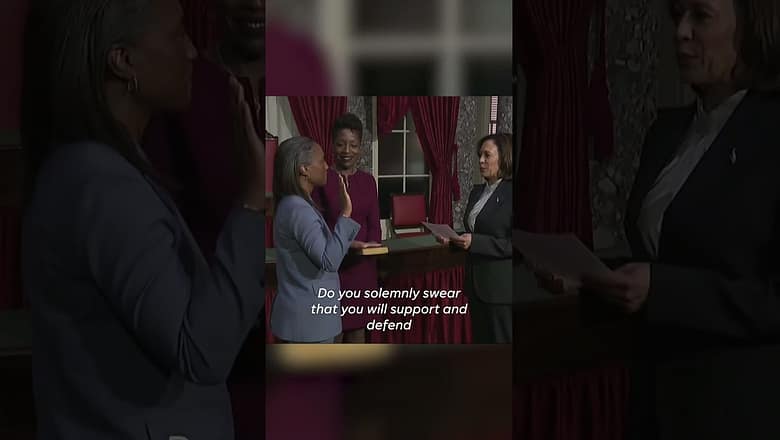 Laphonza Butler sworn in as US senator to fill Diane Feinstein’s seat #Shorts