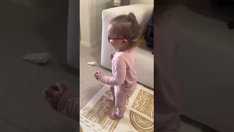 Toddler sees clearly for the first time ever | Humankind #Shorts #goodnews