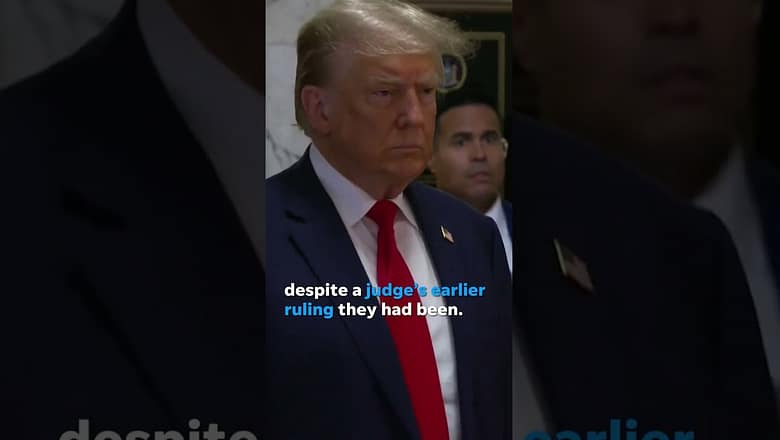 Trump clashes with judge on day two of his civil fraud trial #Shorts