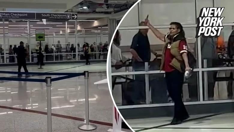 Woman stabs 3 people, including police officer, cab driver in Atlanta airport