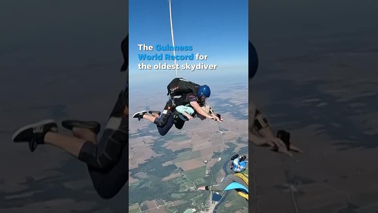 World’s oldest skydiver record could be beaten by 104-year-old woman #Shorts