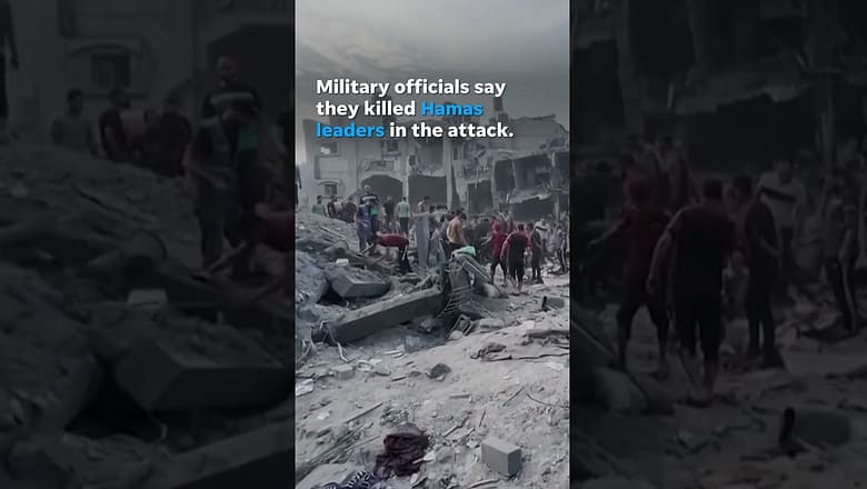Airstrike on Gaza refugee camp kills dozens, including Hamas commander #Shorts