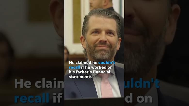 Donald Trump Jr., Eric Trump arrive in court in real estate fraud case #Shorts