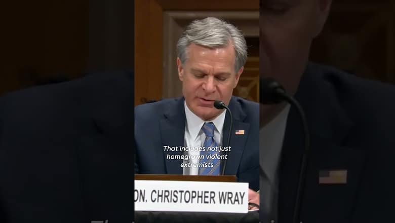 FBI director warns Israel-Hamas war could inspire domestic terrorism #Shorts