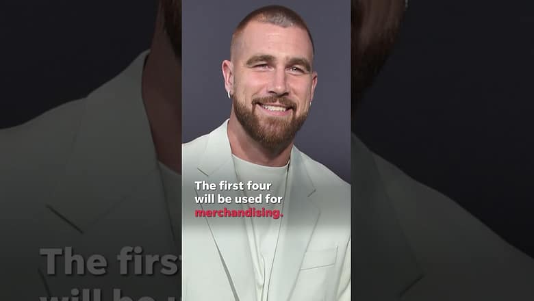 Football player Travis Kelce files for five trademarks #Shorts
