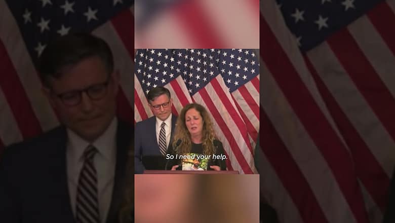 Israeli families with kidnapped loved ones plead for family members’ return in DC #Shorts
