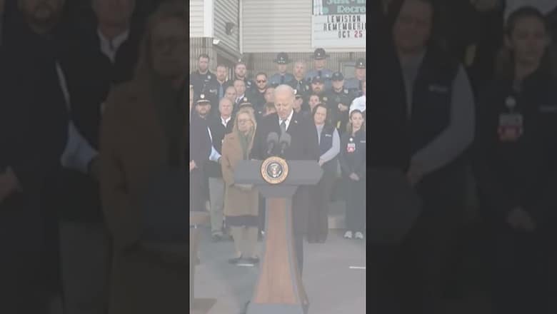 President and First Lady Biden meet with families, first responders, of Maine mass shooting #Shorts