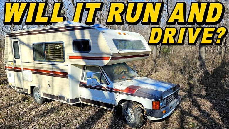Will this Old Camper RUN & DRIVE Out of the Woods?