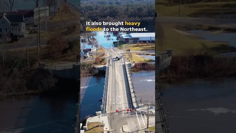 Northeast struck with heavy flooding following powerful storm #Shorts