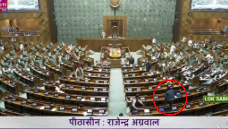 Shocking security scare in India’s parliament caught on camera