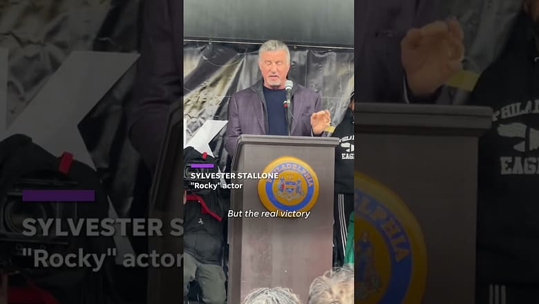 Sylvester Stallone honored in Philadelphia’s first ‘Rocky Day’ #Shorts
