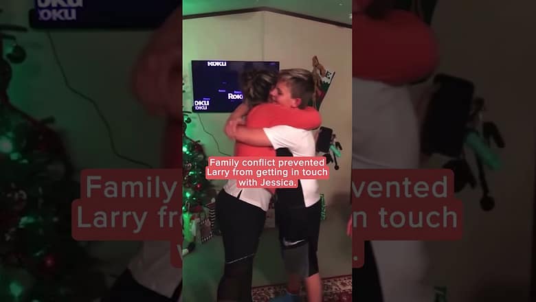 Woman reunites with father after spending decades apart | Humankind #shorts #goodnews