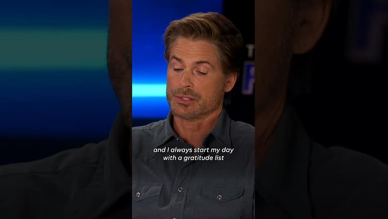Actor Rob Lowe’s ‘gratitude list’ is part of his daily morning routine #Shorts