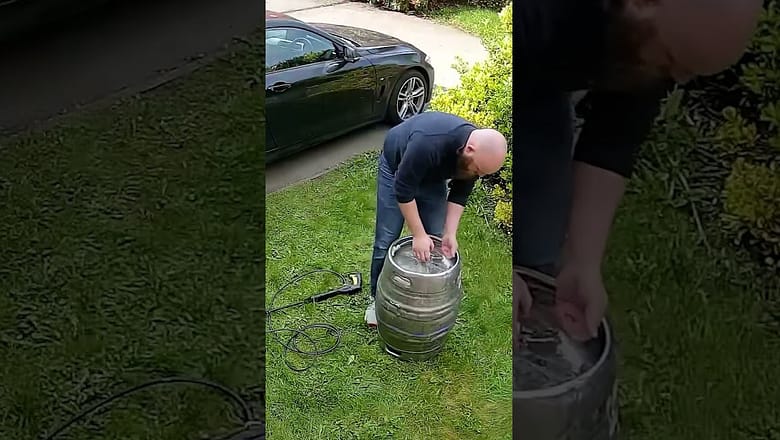 Idiot with a keg! ?