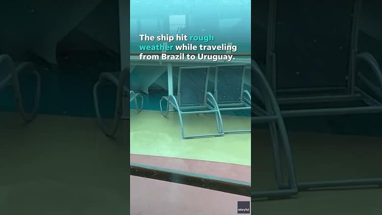 Watch: Royal Caribbean cruise ship on nine-month trip floods #Shorts