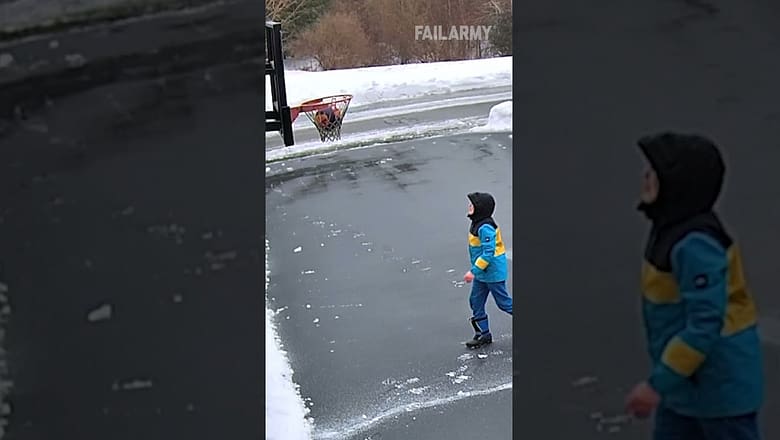 Is there such a thing as “too cold” to play outside? ?? #basketball #cctv