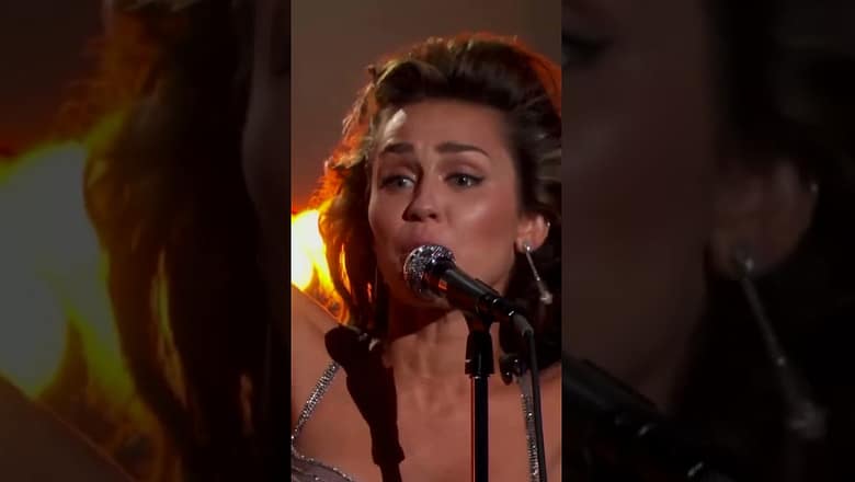 Miley Cyrus Performs ‘Flowers’ at the Grammys