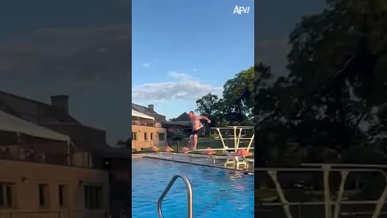 0/10 ? #shorts #fail #funny #fall #jump #pool