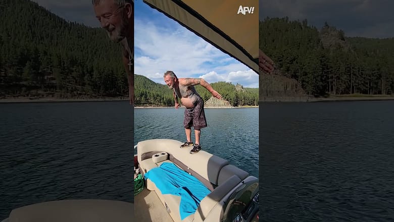 A for Effort ? #shorts #fail #funny #jump #boat