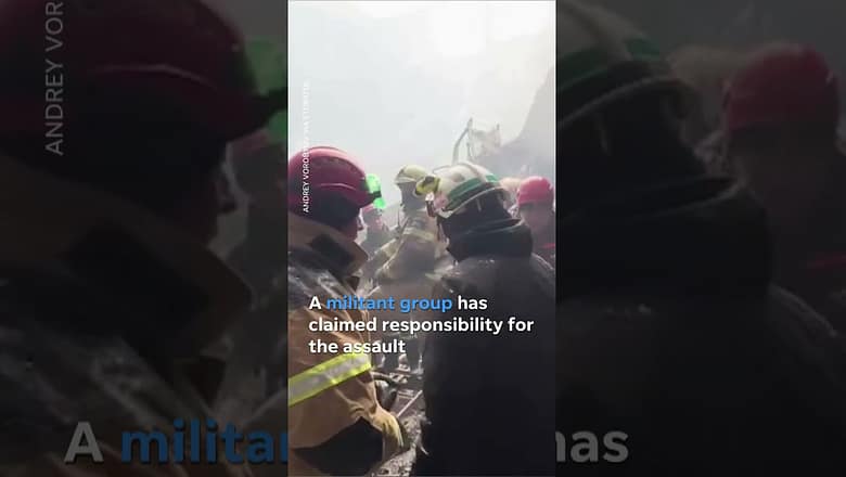 Arrests in deadly Moscow concert hall shooting, fire #Shorts