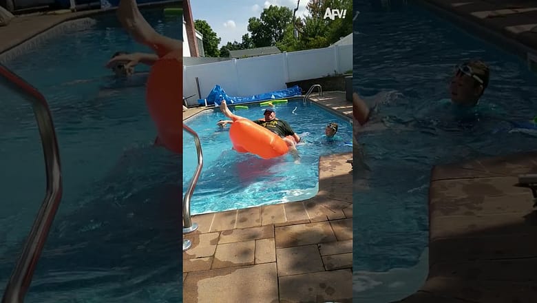 Failure to launch ? #shorts #fail #funny #pool #inflatable