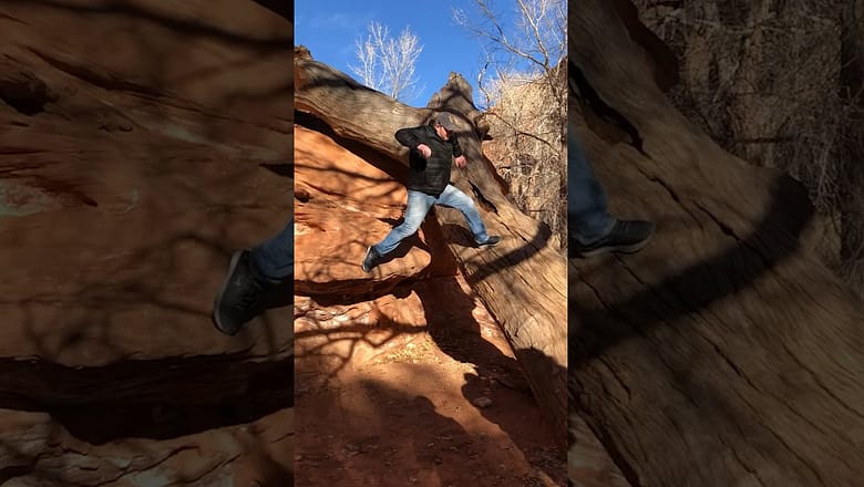 Kids don’t let your dad’s parkour! ?#Funny #Parkour #Fail #shorts