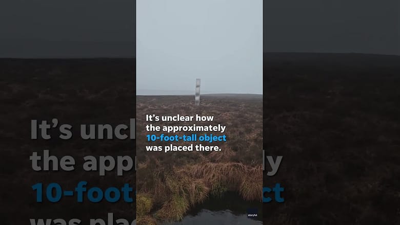 Large monolith mysteriously appears in Wales #Shorts
