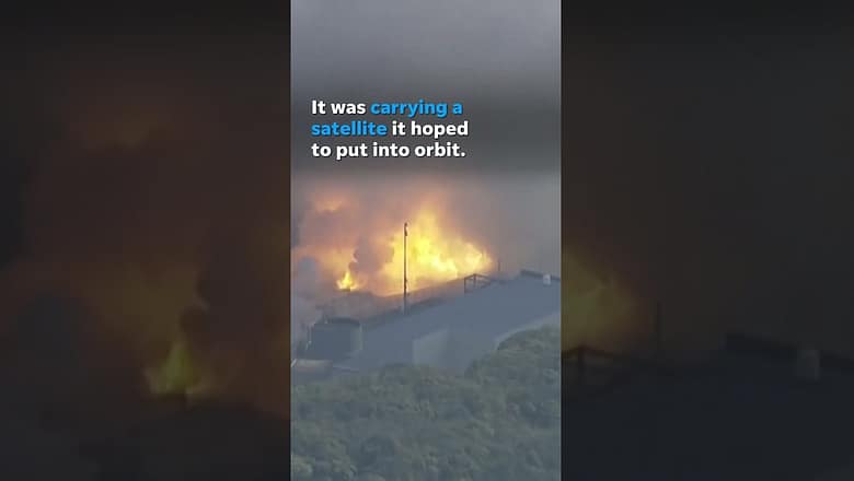 Rocket carrying a satellite self-destructs shortly after launch in Japan #Shorts
